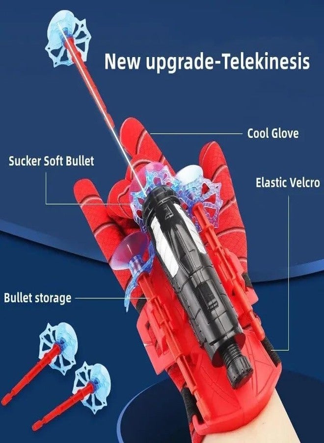 Pluspicks Spider Web Shooters Toy for Kids Fans, Hero Launcher Wrist Toy Set,Cosplay Launcher Bracers Accessories,Sticky Wall Soft Bomb Funny Children's Educational Toys, Multicolor - Image 4